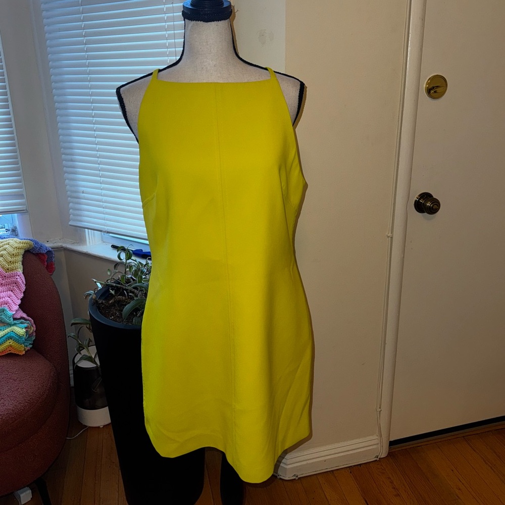 Zara Vibrant Yellow Mini Dress